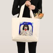 Bassett Hound Angel Jumbo Stoffbeutel (Vorderseite (Produkt))