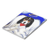 Bassett Hound Angel Notizblock (Rotiert)