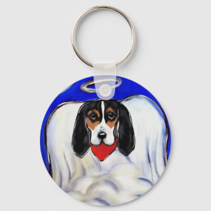 Bassett Hound Angel Schlüsselanhänger