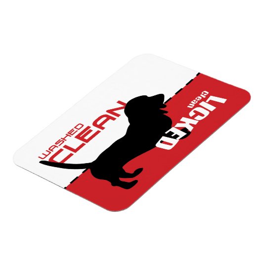 Bassett Hound Dog Geschirrspüler Magnet - Licked C (Linke Seite)