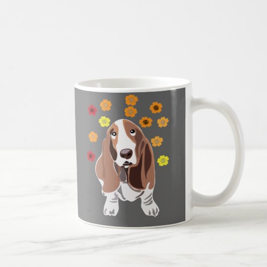 Bassett Hound Kaffeetasse (Rechts)