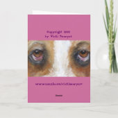 Bassett hound Mother's Day Card Karte (Rückseite)