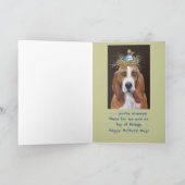 Bassett hound Mother's Day Card Karte (Innenseite)