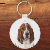 ‚Bassett Hound‘ Schlüsselanhänger (Vorderseite)