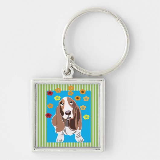Bassett Hound Schlüsselanhänger (Vorne)