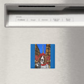 Bassett Hound Selfie Magnet (In Situ (Geschirrspüler))