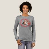 Bassett Hound, Sloppy Kisses B&C lange Tri-Blend Shirt (Volle Vorderseite)