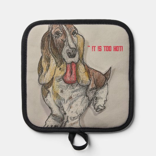 Bassett Hound Topflappen (Vorderseite)
