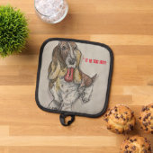 Bassett Hound Topflappen (Oben Unten)