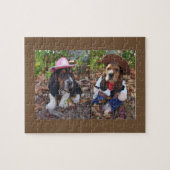 Bassetwelpenpuzzlespiel Puzzle (Horizontal)