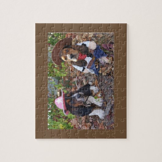 Bassetwelpenpuzzlespiel Puzzle (Vertikal)