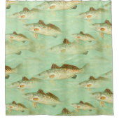 Bassfisch  duschvorhang (Vorderseite)