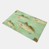 Bassfisch Fußmatte (Schrägansicht)