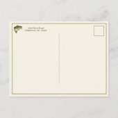 Bassfisch Lass uns Fischen Personalized Postkarte (Rückseite)
