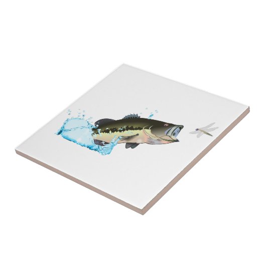 Bassfisch nach Dragonfly Fliese (Seite)