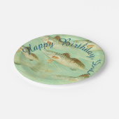 Bassfisch  pappteller (Schrägansicht)