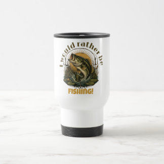 Bassfischen Geschenk | Forellenbarsch-Angeln  Reisebecher