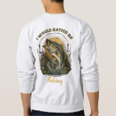 Bassfischen Geschenk | Forellenbarsch-Angeln  Sweatshirt (Rückseite)