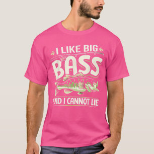 Bassfischen Ich mag große Barsche und ich kann nic T-Shirt