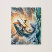 Bassfischen Puzzle (Vertikal)