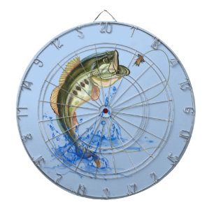 Bassfischerei Dartscheibe