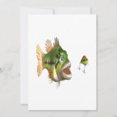 Bassfischerei Einladung (Vorderseite)