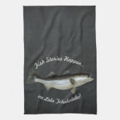 Bassfischerei ・ kundenspezifisch geschirrtuch (Vertikal)