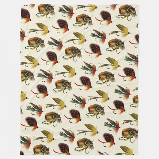 Bassfliegen Fleecedecke (Vorderseite)