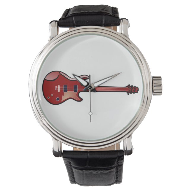 Bassgitarre Armbanduhr (Vorderseite)