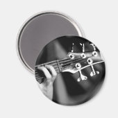 Bassgitarre Magnet (Vorderseite/Rückseite)