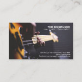 Bassgitarre nah visitenkarte (Rückseite)