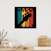 Bassgitarre Poster (Küche)