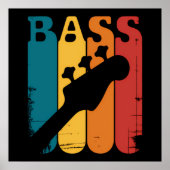 Bassgitarre Poster (Vorne)