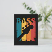 Bassgitarre Postkarte (Stehend Vorderseite)