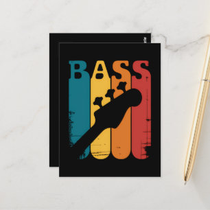 Bassgitarre Postkarte