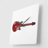 Bassgitarre Quadratische Wanduhr (Winkel)