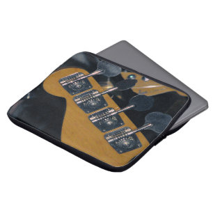 Bassgitarre-Tuning-Pegs Laptopschutzhülle