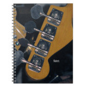 Bassgitarre-Tuning-Pegs Notizblock (Vorderseite)