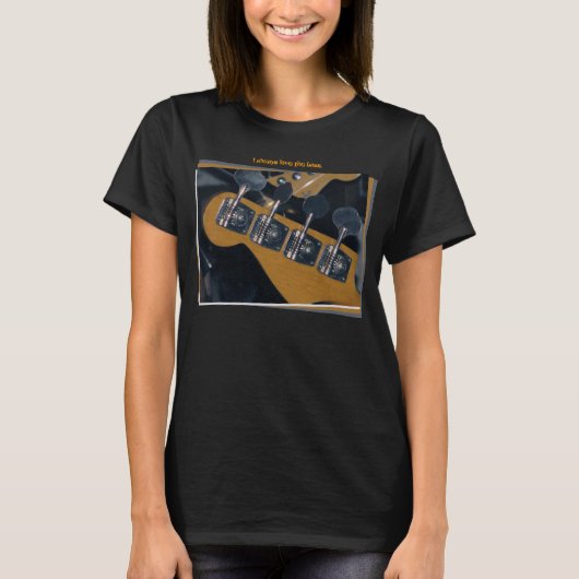 Bassgitarre-Tuning-Pegs T-Shirt (Vorderseite)