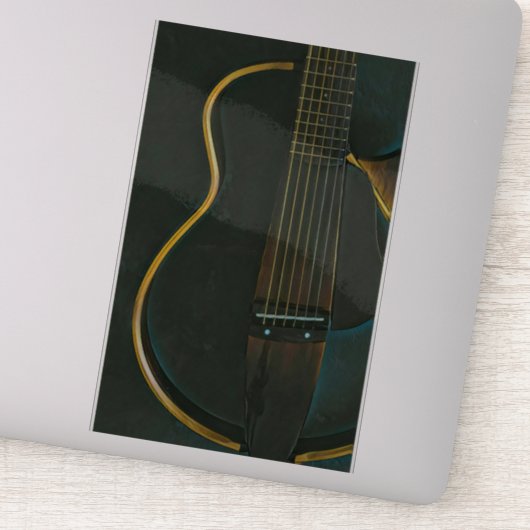 Bassgitarrist Aufkleber (Detail)