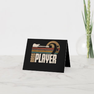 Bassgitarrist Bassschlüssel-Geschenk Bassist Dankeskarte