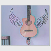 Bassgitarrist Geschenkpapier (Flach)