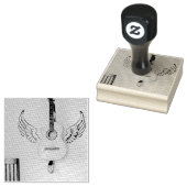 Bassgitarrist Gummistempel (Stempel)