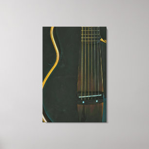 Bassgitarrist Leinwanddruck