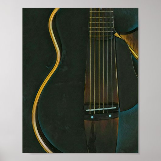 Bassgitarrist Poster (Vorne)