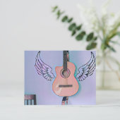 Bassgitarrist Postkarte (Stehend Vorderseite)