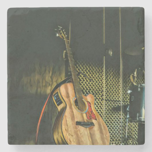 Bassgitarrist Steinuntersetzer (Vorderseite)