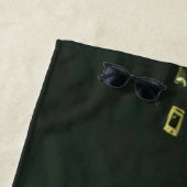 Bassgitarrist Strandtuch (Beispiel)