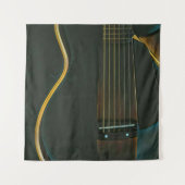 Bassgitarrist Wandteppich (Vorderseite)