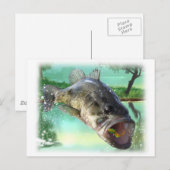 Bassgrün Postkarte (Vorne/Hinten)